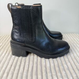 Madewell Black Leather Ankle Boots